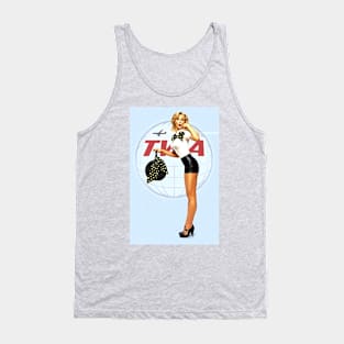 Vintage Air Travel Poster Tank Top